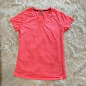 Coral Italian Sport Design Lotto Training Athletic T-Shirt (Small)